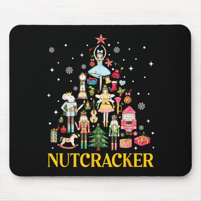 Christmas Nutcracker Squad Ballet Dance Women Kid  Mouse Mat (Front)