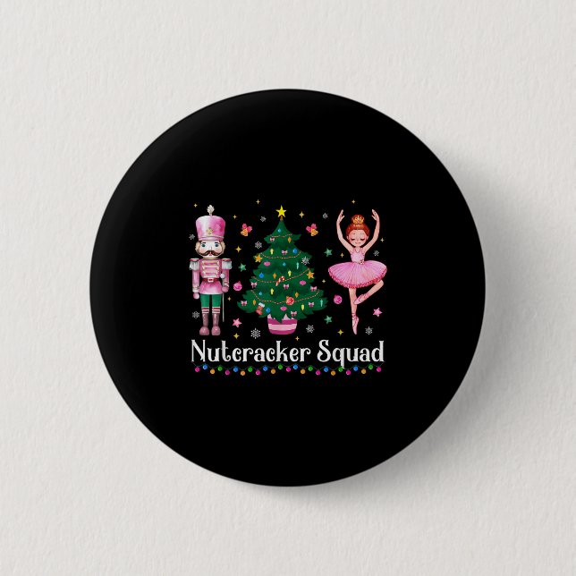 Christmas Nutcracker Squad Ballet Dance Women Kids 6 Cm Round Badge (Front)