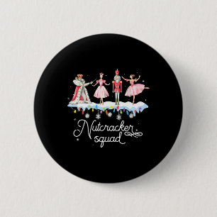 Christmas Nutcracker Squad Ballet Dance Women Kids 6 Cm Round Badge