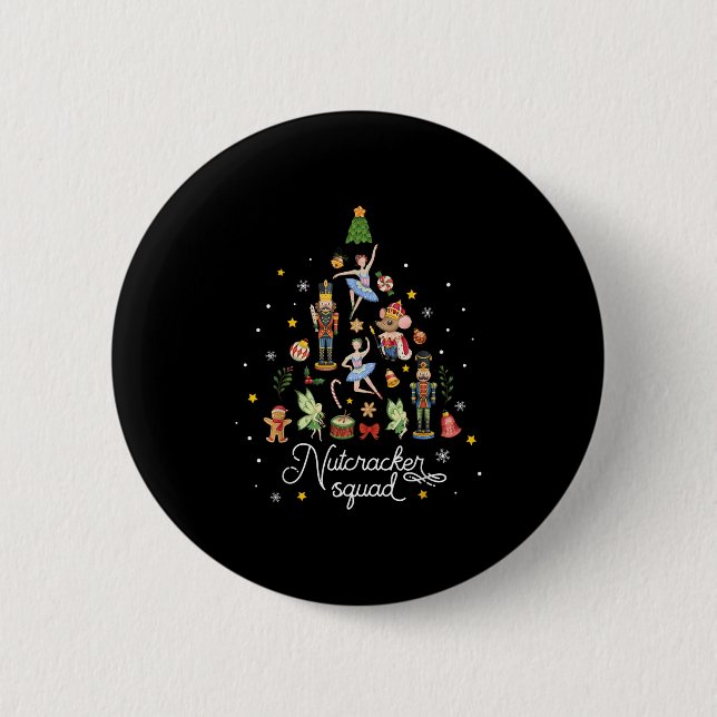 Christmas Nutcracker Squad Ballet Dance Women Kids 6 Cm Round Badge (Front)