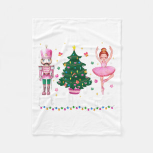 Christmas Nutcracker Squad Ballet Dance Women Kids Fleece Blanket