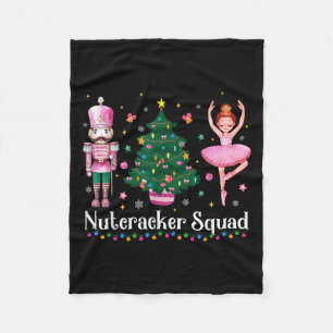 Christmas Nutcracker Squad Ballet Dance Women Kids Fleece Blanket