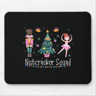 Christmas Nutcracker Squad Ballet Dance Women Kids Mouse Mat