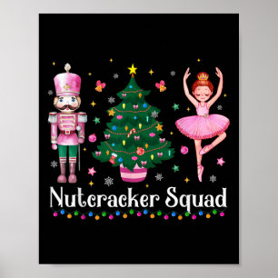 Christmas Nutcracker Squad Ballet Dance Women Kids Poster