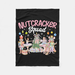 Christmas Nutcracker Squad Ballet Family Matching  Fleece Blanket