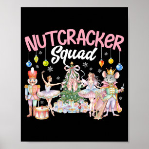 Christmas Nutcracker Squad Ballet Family Matching  Poster