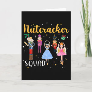 Christmas Nutcracker Squad Byllet Dance Women Kid  Card