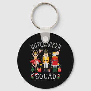 Christmas Nutcracker Squad Byllet Dance Women Kids Key Ring