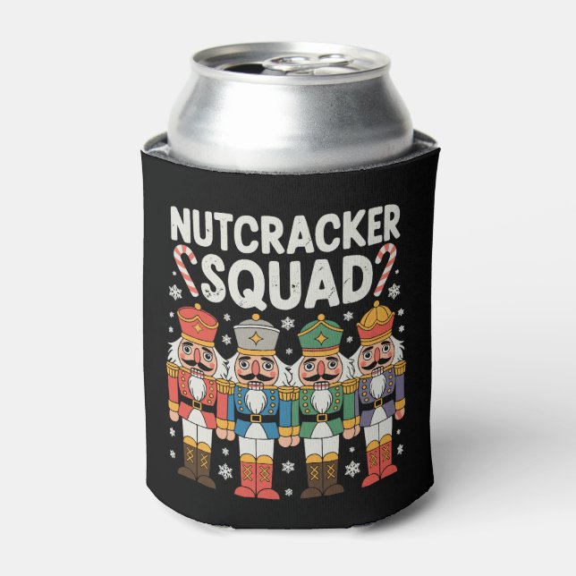 Christmas Nutcracker Squad Xmas Matching Family Can Cooler (Can Front)