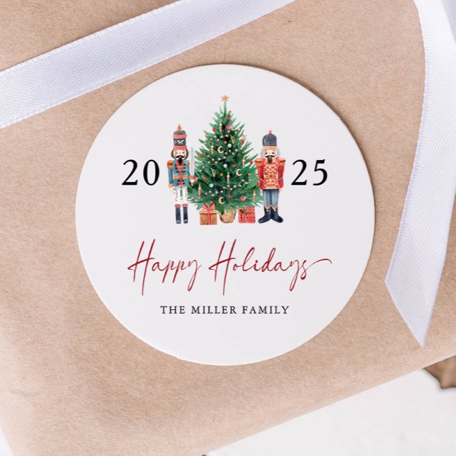 Christmas Nutcracker Sticker (2025 Nutcracker Happy Holidays Sticker by Painted Paperie
)