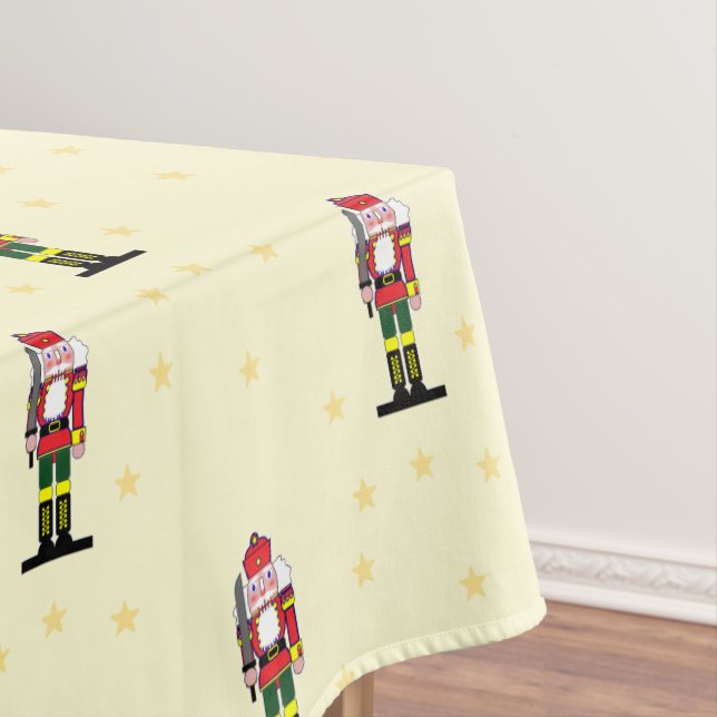 Christmas nutcracker tablecloth (In Situ)