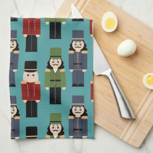 Christmas nutcracker tea towel