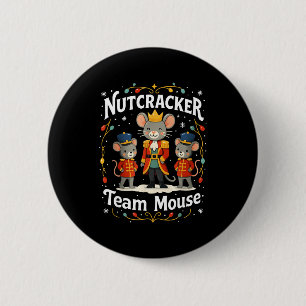 Christmas Nutcracker Team Mouse Funny Soldier Xmas 6 Cm Round Badge
