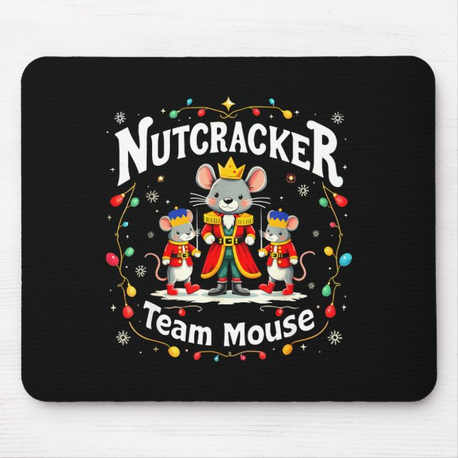 Christmas Nutcracker Team Mouse Funny Soldier Xmas Mat (Front)