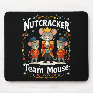 Christmas Nutcracker Team Mouse Funny Soldier Xmas Mouse Mat