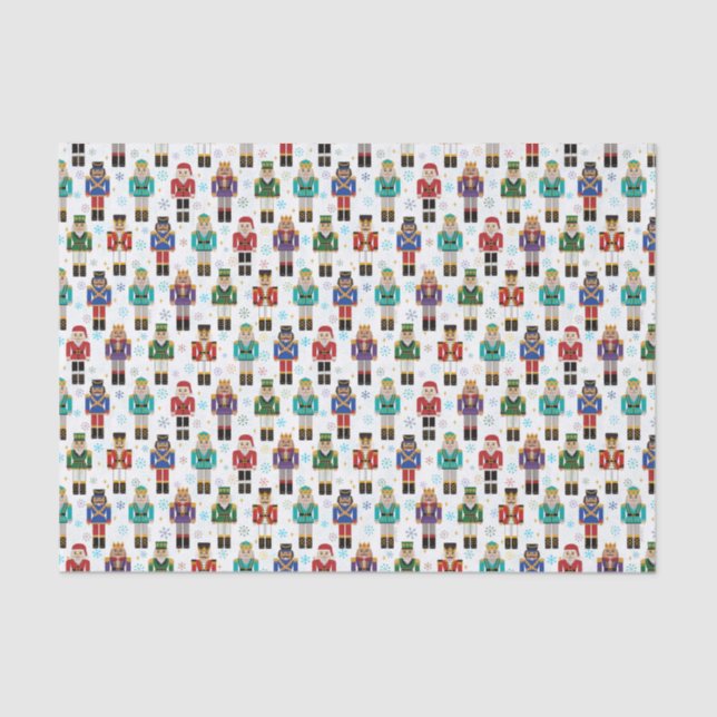 Christmas Nutcracker Toy Soldier Holiday Tissue Paper (Front)