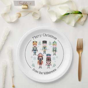 Christmas Nutcracker Toy Soldiers Paper Plate
