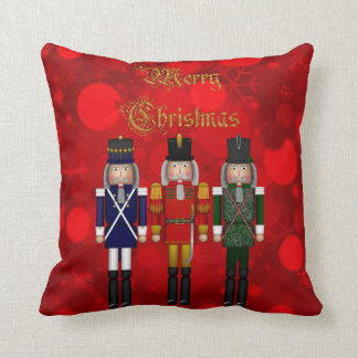 Christmas Nutcracker Trio-Square Pillow