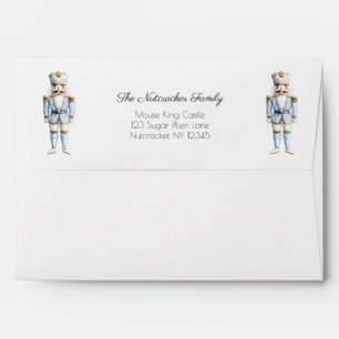 Christmas Nutcracker Watercolor Envelope