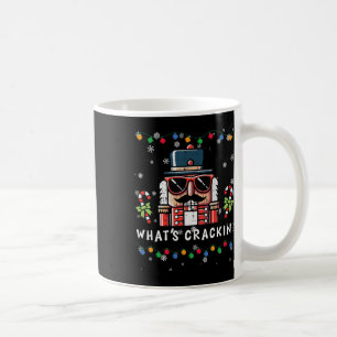 Christmas Nutcracker Whats Crackin Funny Xmas Men Coffee Mug