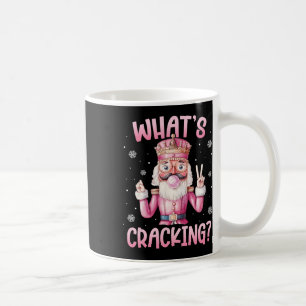 Christmas Nutcracker Whats Crackin Funny Xmas Men Coffee Mug