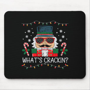 Christmas Nutcracker Whats Crackin Funny Xmas Men  Mouse Mat
