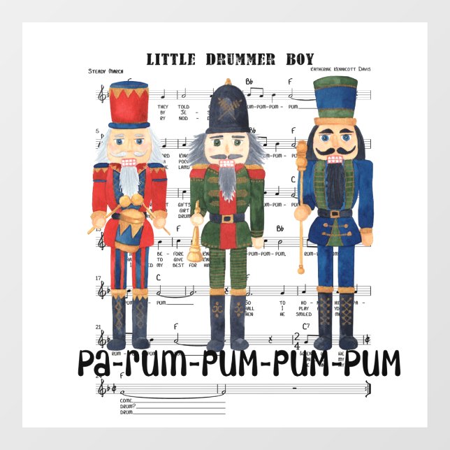Christmas Nutcracker Window Cling (Sheet)