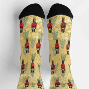 Christmas Nutcracker Xmas Trees Soldier Socks