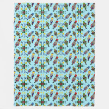Christmas Nutcrackers Fleece Blanket