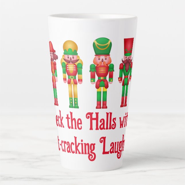 Christmas Nutcrackers  Latte Mug (Front)