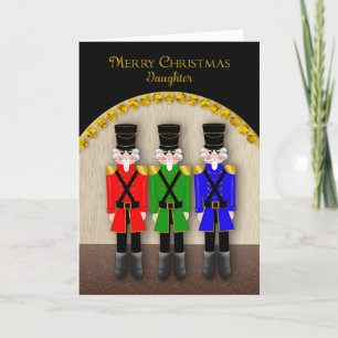 Christmas, Nutcrackers on Stage, daughter Card