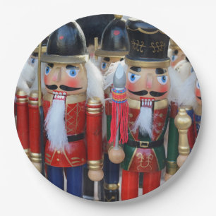 Christmas nutcrackers paper plate