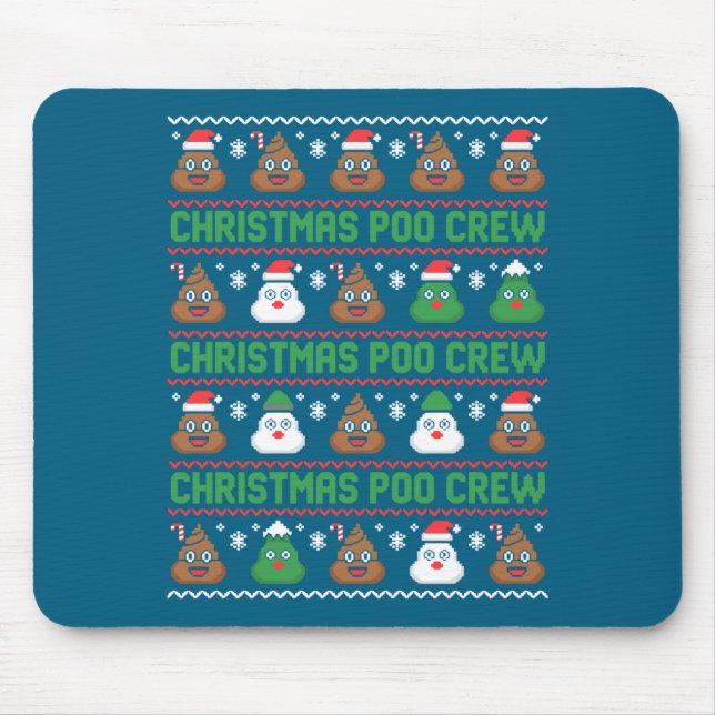 Christmas O Crew Xelated Ugly Christmas Pajamas Op Mouse Mat (Front)