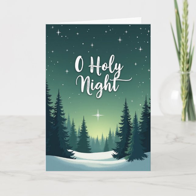 Christmas O Holy Night Card (Front)