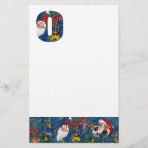 CHRISTMAS O LETTER / SANTA CLAUS WITH RED RIBBON STATIONERY
