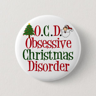 Christmas Obsession 6 Cm Round Badge