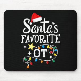 Christmas Occupational Therapist Therapy Santa's F Mouse Mat