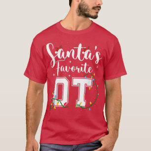 Christmas Occupational Therapist therapy Santa's F T-Shirt