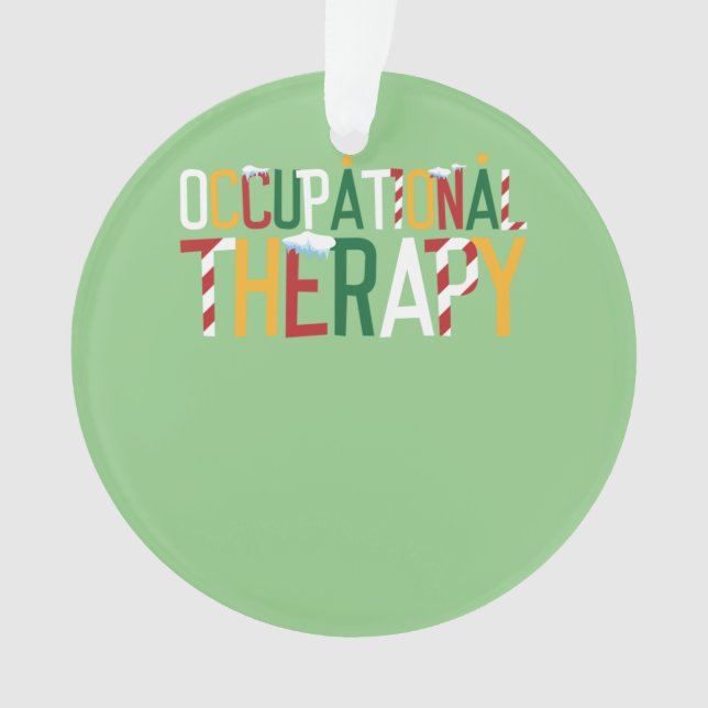 Christmas Occupational Therapy Ornament (Front)