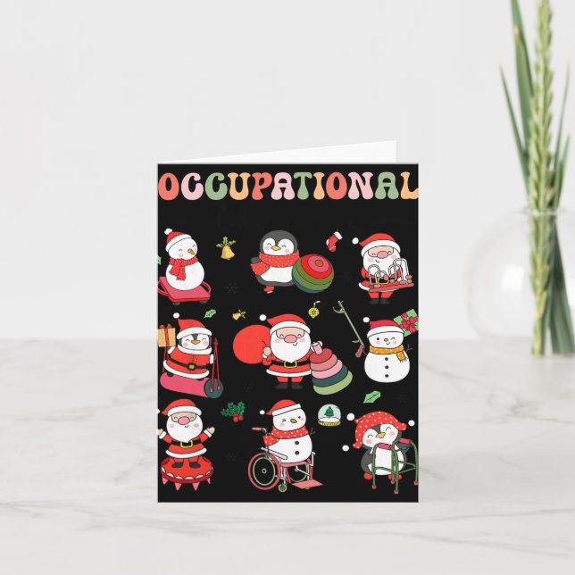 Christmas Occupational Therapy Ot Therast Ot Istan Card (Front)