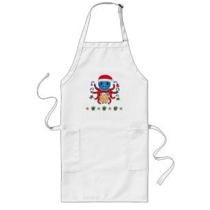 Christmas Octopus Apron