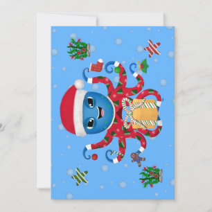 Christmas Octopus  Invitation