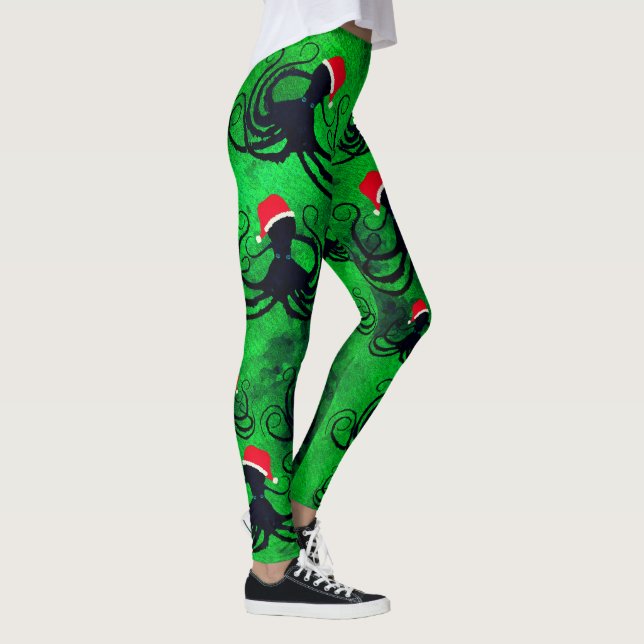 Christmas Octopus - Leggings (Right)