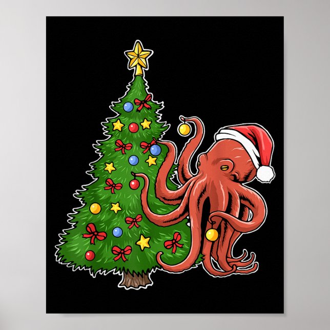 Christmas Octopus  Poster (Front)