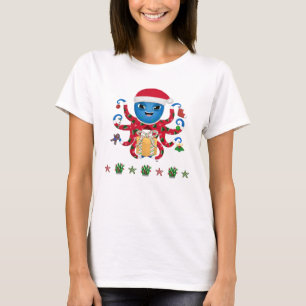 Christmas Octopus T-Shirt