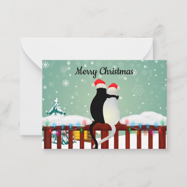 Christmas Of Cat Christmas Card (Front)