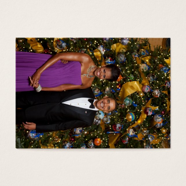 Christmas of President Barack Obama and Michelle (Front)
