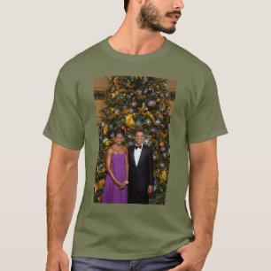 Christmas of President Barack Obama and Michelle T-Shirt