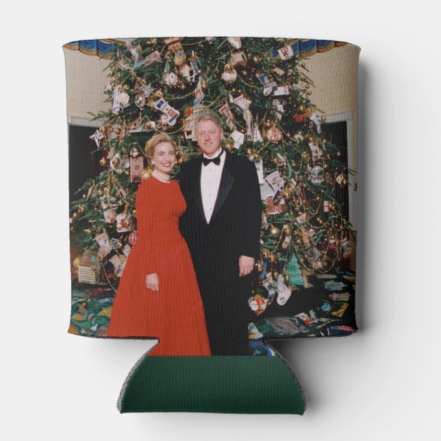 Christmas of US President Bill Clinton & Hillary  Can Cooler (Back)