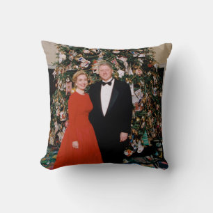 Christmas of US President Bill Clinton & Hillary Cushion